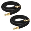 VEVOR 2 Stk. Schwarze Samt-Absperrseile 1,5 m, Absperrkordel mit Goldenen Haken zur Besucherlenkung VEVOR 2 Stk. Schwarze Samt-Absperrseile 1,5 m, Absperrkordel mit Goldenen Haken zur Besucherlenkung