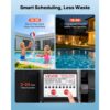 VEVOR Schwimmbadpumpe 550 W, Filterpumpe 14.000 L/H max. Fördermenge, 3450 U/min – Bild 4