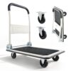 VEVOR Plattformwagen Klappbar 150 kg, Transportwagen mit Lenkrolle, 735x480x825 mm Rollwagen VEVOR Plattformwagen Klappbar 150 kg, Transportwagen mit Lenkrolle, 735x480x825 mm Rollwagen