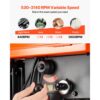 VEVOR Tischbohrmaschine 254 mm, Säulenbohrmaschine 400 W, Neigbarer Tisch 45° & LED – Bild 4