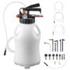 VEVOR Getriebeölpumpe 8 L, Pneumatische Transferpumpe mit 15 ATF-Adaptern, Pumpenwerkzeug für Autos & Boote
