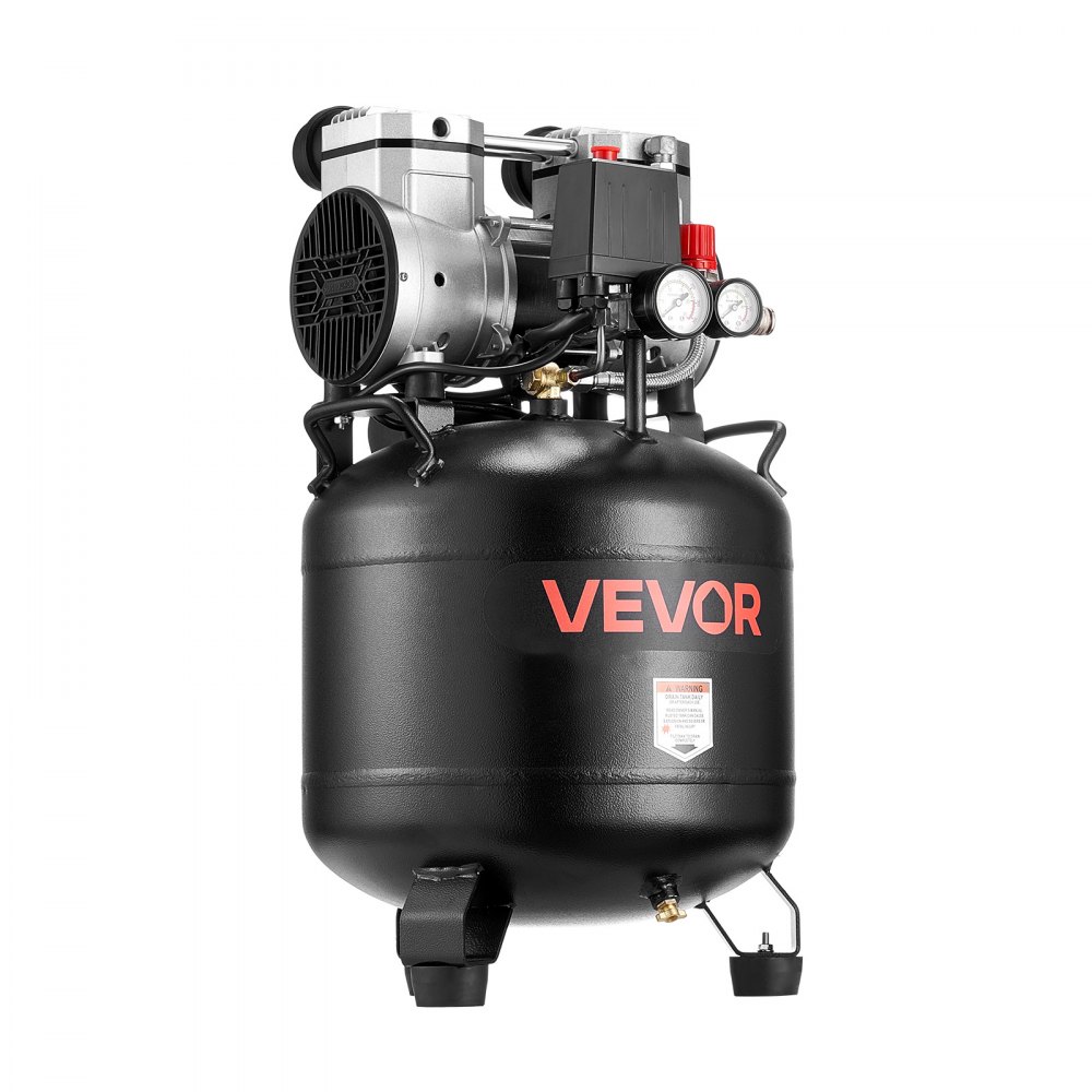 VEVOR Druckluft Kompressor 30 L, Luftkompressor 2PS, 113 L/min bei 6,2 bar