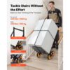 VEVOR Treppensackkarre klappbar, Sackkarre 150 kg Tragkraft, Treppensteiger mit 6 Rädern & 2 Spanngurten – Bild 2