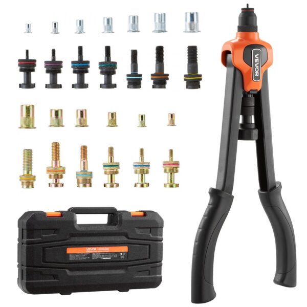VEVOR Nietmutternzange Set 42 cm, M4, M5, M6, M8, M10, M12, 1/2-13, 8-32