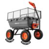 VEVOR Gartenwagen mit Kippfunktion, 544 kg Belastbarer Bollerwagen, Kies & Schlamm