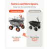 VEVOR Gartenwagen mit Kippfunktion, 544 kg Belastbarer Bollerwagen, Kies & Schlamm – Bild 2