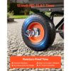 VEVOR Gartenwagen mit Kippfunktion, 544 kg Belastbarer Bollerwagen, Kies & Schlamm – Bild 3