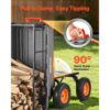 VEVOR Gartenwagen mit Kippfunktion, 544 kg Belastbarer Bollerwagen, Kies & Schlamm – Bild 4
