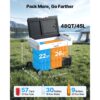 VEVOR Kompressor Kühlbox 12/24 V DC 100–240 V AC, Tragbarer Kühlschrank für Wohnmobile Boote Camping Angeln – Bild 4