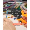 VEVOR Crimpzange Ratschenfunktion 0,25-4 mm², Kabelschuhzange mit Klaren Metrischen & AWG-Markierungen – Bild 5