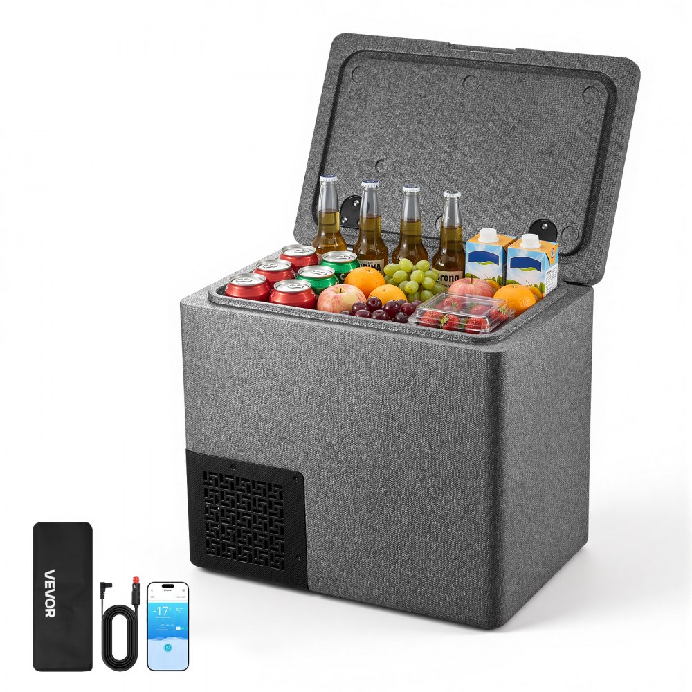 VEVOR Kompressor Kühlbox 20 L, Auto Kühlschrank aus Ultraleichtem EPP, 12 V/24 V DC, -10 °C bis 10 °C