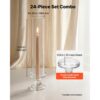 VEVOR 24 Stk. Glaszylinder für Kerzen Set, Hurricane Kerzenhalter 60x390mm, Kerzengläser aus Borosilikatglas – Bild 3