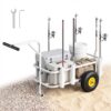 VEVOR Angelwagen Faltbar, 90,7kg Belastbarer Bollerwagen mit Gummireifen