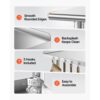 VEVOR Edelstahltisch Gastro 762 x 610 x 894 mm, Verstellbarer Edelstahltisch mit Aufkantung – Bild 5
