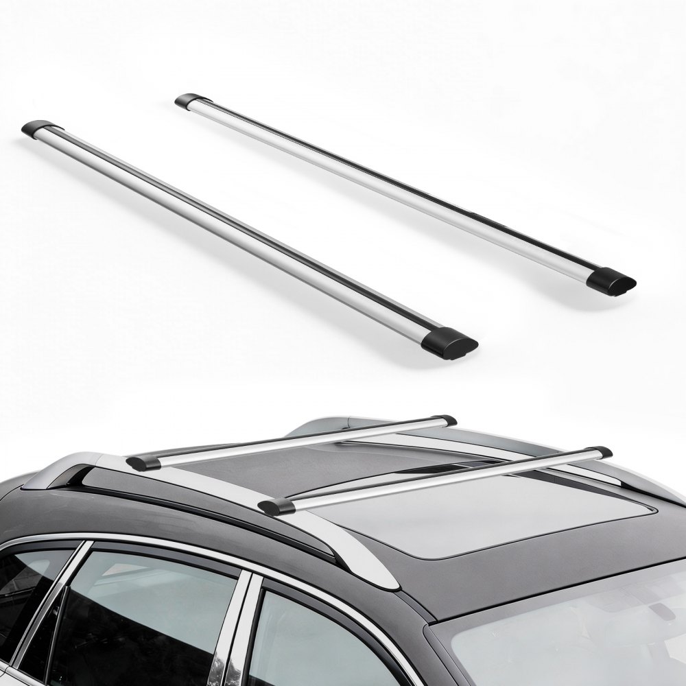 VEVOR Dachgepäckträger Dachquerträger mit 100 kg Tragkraft, 120 cm Querträger aus Aluminiumlegierung