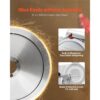 VEVOR Allesschneider Elektrisch 400 W, Abnehmbare 30 cm Kohlenstoffstahl-Klinge & Auffangschale, Schinken – Bild 3