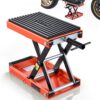 VEVOR Motorradheber 680 kg Tragkraft Motorradhebebühne mit Breiter Auflagefläche Sicherheitsbolzen 105-350 mm