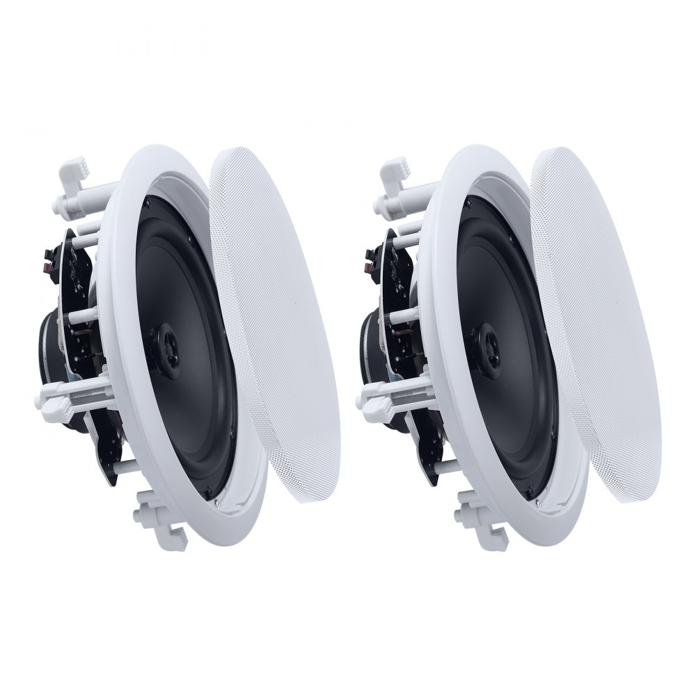 VEVOR Deckenlautsprecher 203,2 mm 1 Paar, Runde 2-Wege-Lautsprecher mit HiFi-Klang und 150 W Spitzenleistung