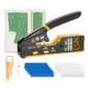VEVOR Netzwerk Werkzeug Set, RJ45/RJ11/RJ12 Ethernet-Crimpzange-Set für 4/6/8-Polige Modularstecker