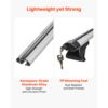 VEVOR 2 x Dachgepäckträger Dachquerträger mit 100 kg Tragkraft, 220–1060 mm Relingabstand, Dachträger – Bild 4