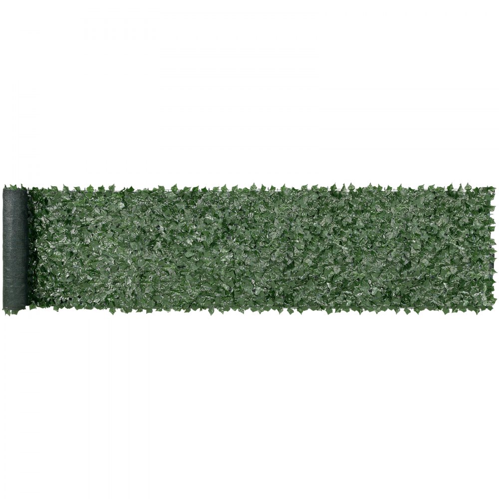 VEVOR Sichtschutzzaun 990x5020mm künstlicher grüner Wandschirm Efeuzaun mit Netzgeweberückseite