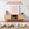 VEVOR Rattan-TV-Ständer, Retro-TV-Schrank für 165 cm Fernseher, verstellbare Regale für Wohnzimmer – Bild 3 VEVOR Rattan-TV-Ständer, Retro-TV-Schrank für 165 cm Fernseher, verstellbare Regale für Wohnzimmer – Bild 3