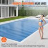 VEVOR Solar-Poolabdeckung, 8,53 x 4,27 m rechteckige Solardecke für Pools, 16 mil Solarabdeckungen blau – Bild 4