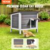 VEVOR Katzenhaus für draußen, Unterschlupf für Wildkatzen für mehrere Katzen, 61 x 50 x 53 cm (L x B x H) – Bild 2