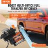 VEVOR Dieselpumpe, 12 V DC, 15 GPM, 1/4 PS, Einlass- & Auslassschlauch für Benzin – Bild 2