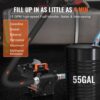 VEVOR Dieselpumpe, 12 V DC, 15 GPM, 1/4 PS, Einlass- & Auslassschlauch für Benzin – Bild 3
