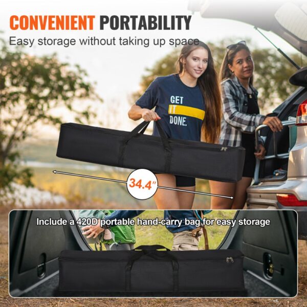 VEVOR Projektion Beamer Leinwand mit Ständer 381 cm HD 4K Outdoor Indoor Projektor Screen Schnelles Klappbare – Bild 5