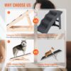 VEVOR Hunderampe 1m lang Hundetreppe mit 6 Querstangen Hundeautorampe aus Kiefernholz Gummi – Bild 3