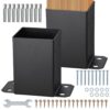 VEVOR 2er-Set Aufschraubhülse 96 x 140 x 163 mm Pfostenträger aus Kohlenstoffstahl mit Sprühbeschichtung