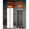 VEVOR Mehrzweckleiter, 7-in-1-Multifunktionsleiter, 5-Stufen-Teleskopleiter – Bild 5