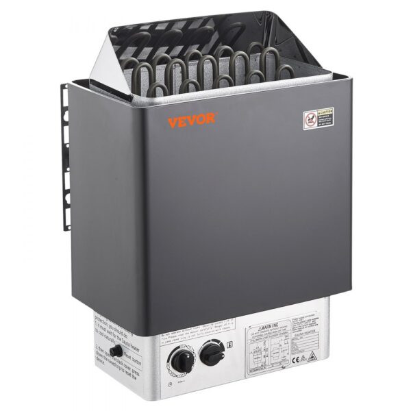 VEVOR Saunaofen, 8 kW, 400 V, 3N tragbare Saunaheizung für drinnen & draußen mit 3-Stunden-Timer