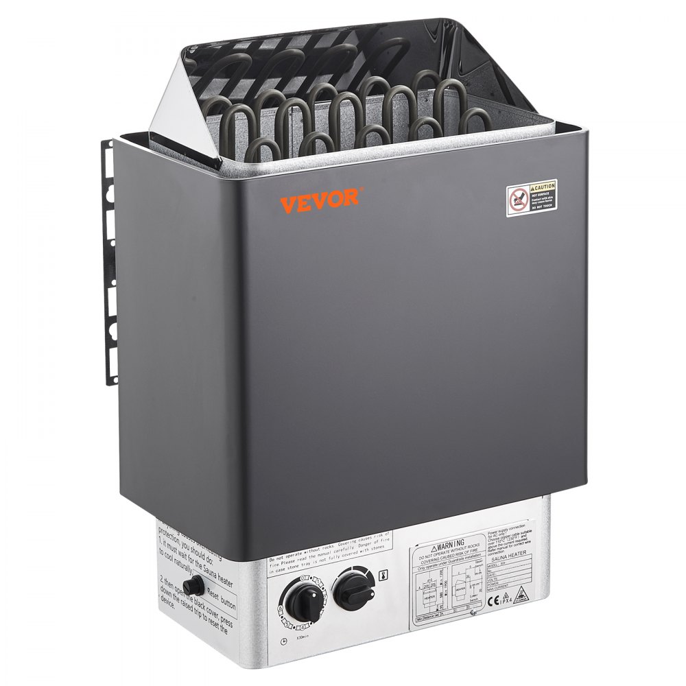 VEVOR Saunaofen, 8 kW, 400 V, 3N tragbare Saunaheizung für drinnen & draußen mit 3-Stunden-Timer