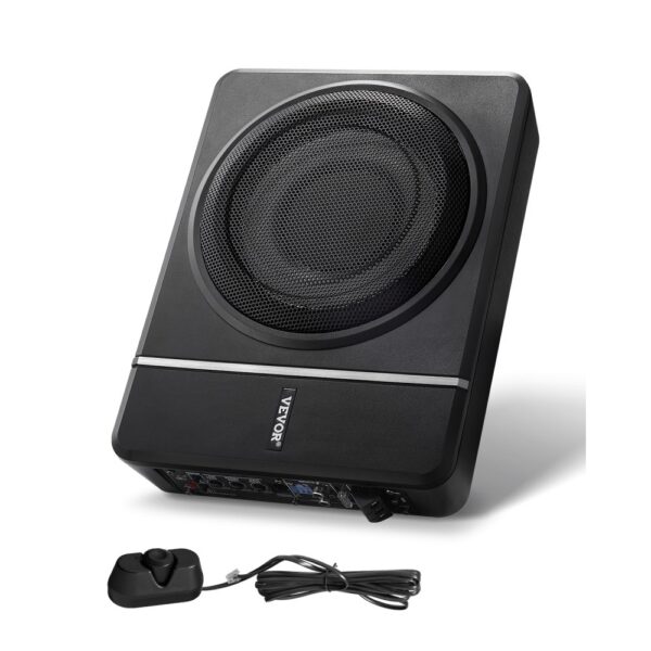 VEVOR Untersitz Auto Subwoofer 120 W RMS Nennleistung Auto Subwoofer mit Stromversorgung