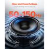 VEVOR Untersitz Auto Subwoofer 120 W RMS Nennleistung Auto Subwoofer mit Stromversorgung – Bild 4