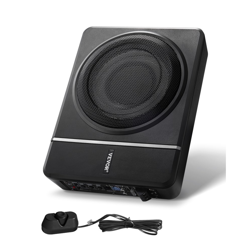 VEVOR Untersitz Auto Subwoofer 120 W RMS Nennleistung Auto Subwoofer mit Stromversorgung