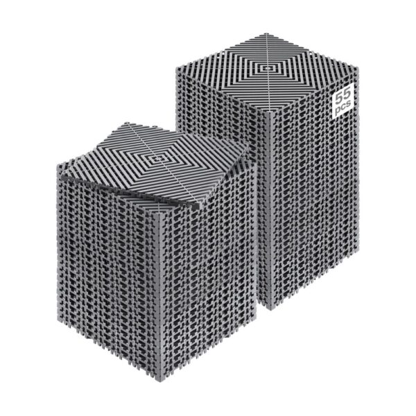 VEVOR ineinandergreifende Drainagematte Duschmatte 31 x 31 cm modulares ineinandergreifende Bodenmatten