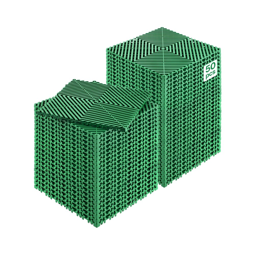 VEVOR ineinandergreifende Drainagematte Duschmatte 31 x 31 cm modulares ineinandergreifende Bodenmatten
