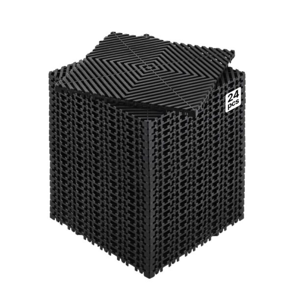VEVOR ineinandergreifende Drainagematte Duschmatte 31 x 31 cm modulares ineinandergreifende Bodenmatten