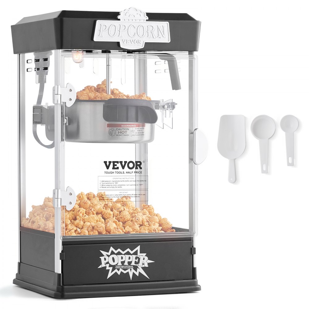 VEVOR Popcornmaschine Popcornautomat Popcorngerät 480 W Popcornmaschine