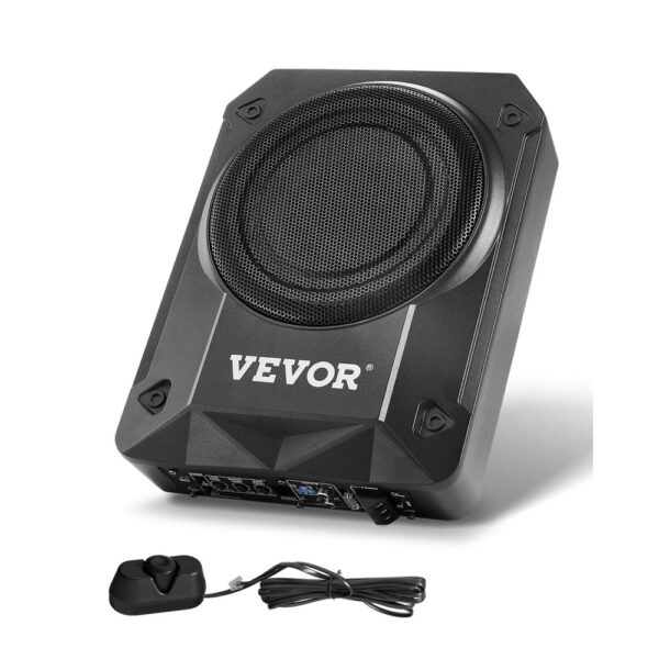 VEVOR Untersitz Auto Subwoofer 800 W 203 mm schlanker Auto Subwoofer mit Stromversorgung