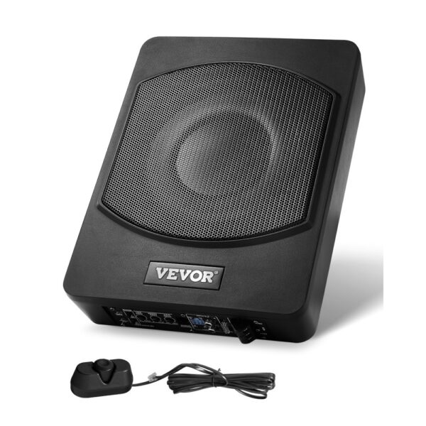 VEVOR Untersitz Auto Subwoofer 240 W 254 mm schlanker unter dem Sitz Subsystem mit eingebautem Verstärker