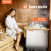 VEVOR Elektrischer Saunaofen, 8 kW, 400 V, 3N tragbare Saunaheizung für drinnen & draußen mit 3-Stunden-Timer – Bild 2