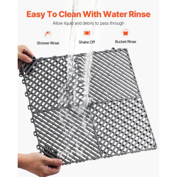 VEVOR ineinandergreifende Drainagematte, 15,7 x 15,7 Zoll, 24-teiliges Spleiß-Drainagematten – Bild 4