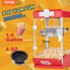 VEVOR Popcornmaschine Popcorn Maker 480 W Popcornautomat Popcorngerät 4 oz Kessel ergibt 1,5 Gal pro Ladung – Bild 2