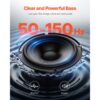 VEVOR Untersitz Auto Subwoofer 300 W 254 mm schlanker Auto Subwoofer mit Stromversorgung – Bild 4