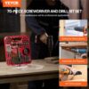 EVOR Schraubenausdreher Borher Set 70-teilig, Schraubendreher-Set geeignet zum Bohren und Schrauben in Holz – Bild 2